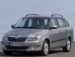 Silberner Skoda Fabia Combi