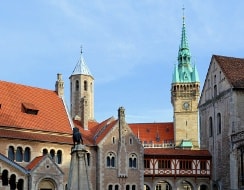 Altstadt von Braunschweig im Sommer