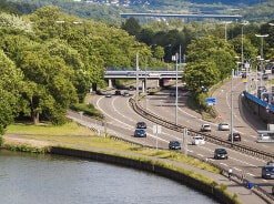 Autobahn in Saarbrücken