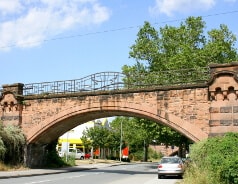 Berühmte Eisenbrücke in Wiesbaden