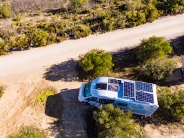 Wohnmobil mit Solaranlage